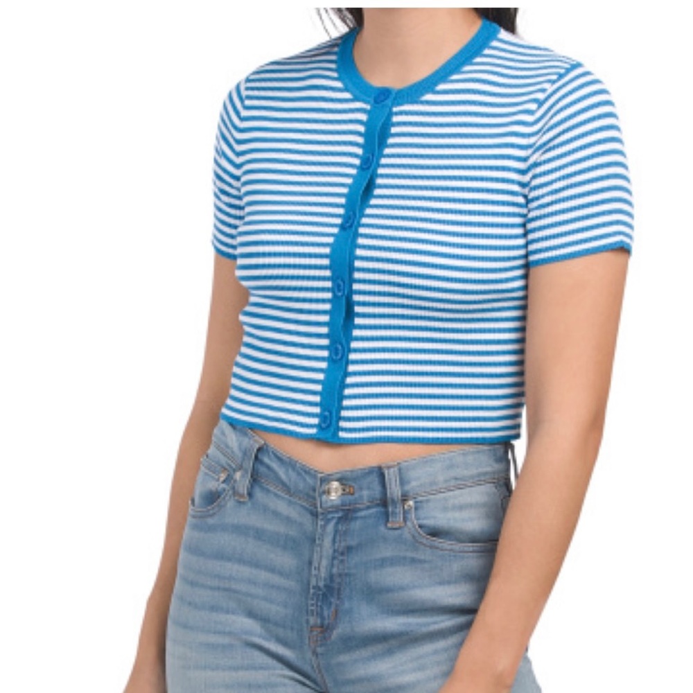 Zara cropped ribbed sweater